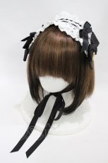 画像1: BABY,THE STARS SHINE BRIGHT / プリンセスドロップヘッドドレス  ブラック/オフ白 H-26-10-12-017-BA-AC-NS-ZH (1)