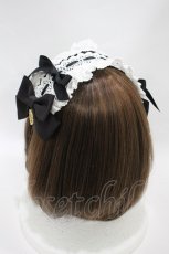 画像2: BABY,THE STARS SHINE BRIGHT / プリンセスドロップヘッドドレス  ブラック/オフ白 H-26-10-12-017-BA-AC-NS-ZH (2)