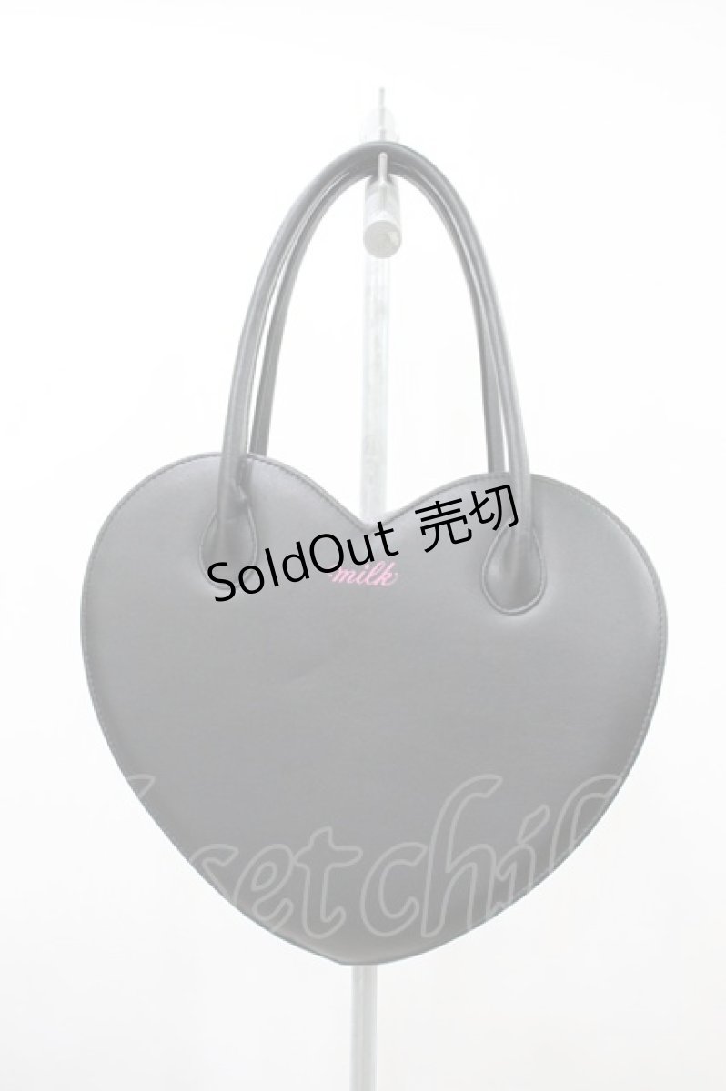 画像1: MILK / ハートバッグ  ブラック H-26-10-12-030-ML-BG-NS-ZH (1)