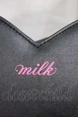 画像2: MILK / ハートバッグ  ブラック H-26-10-12-030-ML-BG-NS-ZH (2)