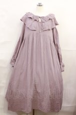 画像1: merry jenny / ガーゼフリルカラーワンピース Free ピンク H-26-10-13-007-LO-OP-YM-ZH (1)