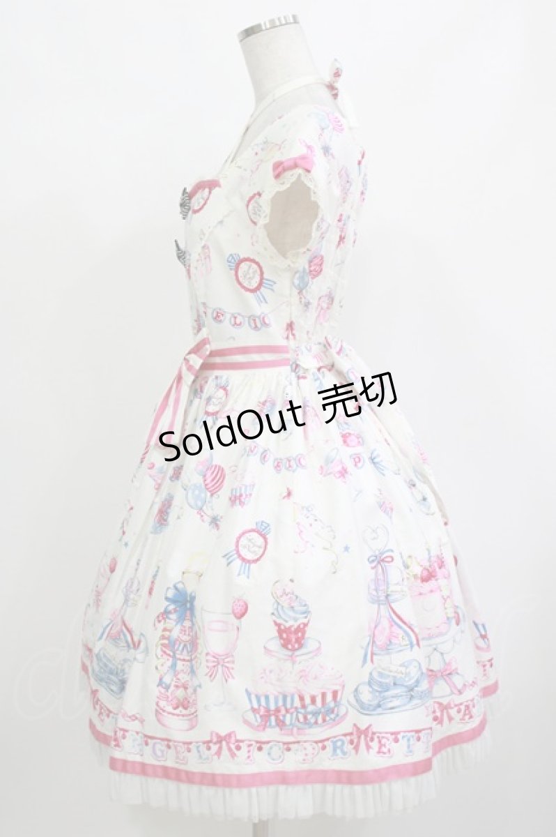 画像2: Angelic Pretty / Merry Making Partyワンピース Free 白 H-26-10-13-1003-AP-OP-NS-ZH (2)