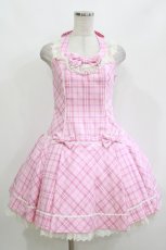 画像1: Angelic Pretty / メレンゲタータンプリーツジャンパースカート Free ピンク H-26-10-13-1004-AP-OP-NS-ZH (1)