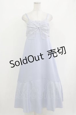 Preview of ビッグレースリボンキャミワンピース Free サックス