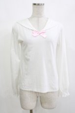 画像1: Nile Perch / リボントップス Free 白 H-26-10-13-1074-LO-TO-NS-ZH (1)