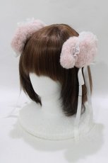 画像1: Ank Rouge / ぬいぐるみヘアピン  ピンク7×シロ H-26-10-13-1077-CA-AC-IG-ZH (1)