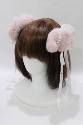 Preview of ぬいぐるみヘアピン  ピンク7×シロ