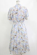 画像3: axes femme POETIQUE / フラワーキャットボウタイワンピース M ラベンダー H-26-10-13-1007-AX-OP-SA-ZH (3)