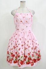 画像1: metamorphose / BERRY STRIPE サンドレス Free ピンク H-26-10-13-1013-ME-OP-NS-ZH (1)