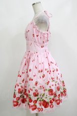 画像2: metamorphose / BERRY STRIPE サンドレス Free ピンク H-26-10-13-1013-ME-OP-NS-ZH (2)