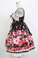 画像2: BABY,THE STARS SHINE BRIGHT / くみゃちゃんのSweet Baby Love Heart柄ジャンパースカートII Free ブラック H-26-10-13-1002-BA-OP-NS-ZH (2)