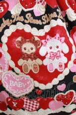 画像4: BABY,THE STARS SHINE BRIGHT / くみゃちゃんのSweet Baby Love Heart柄ジャンパースカートII Free ブラック H-26-10-13-1002-BA-OP-NS-ZH (4)