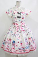 画像1: Angelic Pretty / Merry Making Partyワンピース Free 白 H-26-10-13-1003-AP-OP-NS-ZH (1)