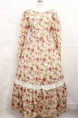 画像1: LULALA / Maihee/クラシカル花柄ワンピース M ピンク H-26-10-13-009-LO-OP-NS-ZH (1)