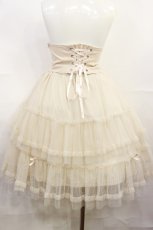 画像2: virally / 星名桜子/リボンコルセット+チュールスカート M 生成り H-26-10-13-014-PU-SK-NS-ZH (2)