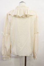 画像2: virally / 星名桜子/フリルブラウス M 生成り H-26-10-13-025-PU-BL-NS-ZH (2)