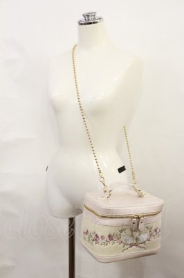 Preview of Misa/スワン刺繍バニティバッグ  ピンク
