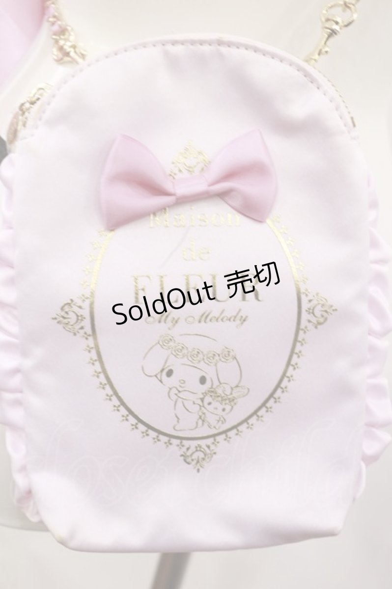 画像2: Maison de FLEUR / マイメロディモバイルショルダーバッグ  ピンク H-26-10-13-035-LO-BG-NS-ZH (2)