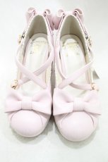 画像1: Lococo×byあしながおじさん / My Ribbon Shoes 22cm ライトピンク H-26-10-14-032-LO-AC-AK-ZH (1)