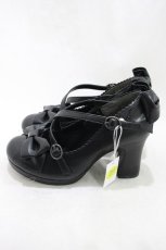 画像2: Lococo×byあしながおじさん / My Ribbon Shoes 22cm ブラック H-26-10-14-033-LO-AC-AK-ZH (2)