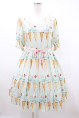 Preview of トッピングアイスシフォンワンピース L ミント