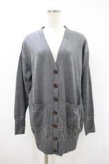 画像1: Jane Marple Dans Le Salon / ポケット付きカーディガン M グレー H-26-10-14-1030-JM-TO-AK-ZH (1)