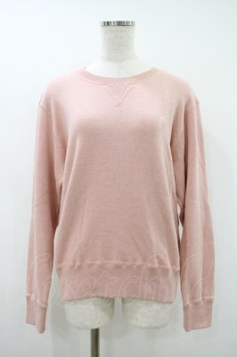 Preview of Cotton melange fluffy sweatshirt M ミックスピンク