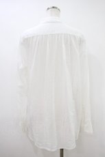画像2: Jane Marple Dans Le Salon / Crepe lawn lace-trim shirt M オフ H-26-10-14-1004-JM-BL-AK-ZH (2)