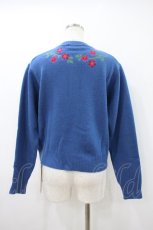 画像2: Jane Marple Dans Le Salon / Fair Isle Knit Cardigan M ブルー H-26-10-14-1036-JM-TO-AK-ZH (2)