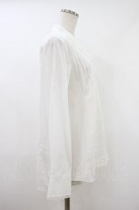 画像3: Jane Marple Dans Le Salon / Crepe lawn lace-trim shirt M オフ H-26-10-14-1004-JM-BL-AK-ZH (3)