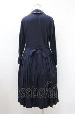 画像2: Jane Marple / Royalモチーフembroideryドレス M ネイビー H-26-10-14-1005-JM-OP-AK-ZH (2)