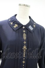 画像4: Jane Marple / Royalモチーフembroideryドレス M ネイビー H-26-10-14-1005-JM-OP-AK-ZH (4)