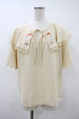 Preview of 刺繍入ケープブラウス Free イエロー