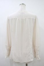 画像2: axes femme / シャボ付きラッフルブラウス M 生成り H-26-10-14-1060-AX-BL-NS-ZH (2)