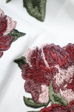 画像4: axes femme NOSTALGIE / ジョーゼット刺繍ブラウス M キナリ H-26-10-14-1064-AX-BL-OW-ZH (4)