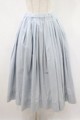 Preview of Cotton linen cloth quatre tuck skirt M サックス
