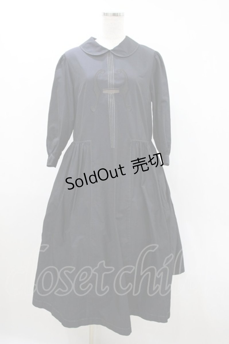 画像1: Jane Marple / Violin embroideryドレス M ブラック H-26-10-14-007-JM-OP-AK-ZH (1)