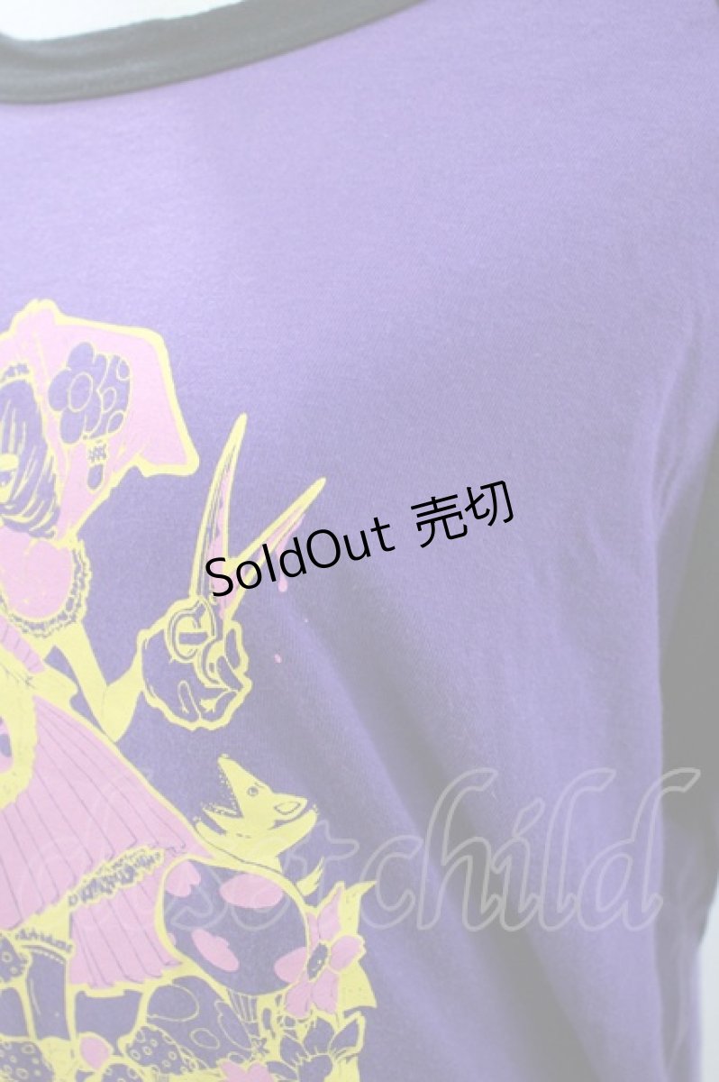 画像3: MA / プリントカットソー M 紫 H-26-10-14-021-PU-TO-AK-ZH (3)