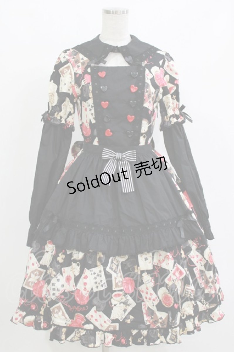 画像1: metamorphose / Wonder Card Aliceワンピース 1 ブラック H-26-10-15-001-ME-OP-YZ-ZH (1)