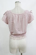 画像3: axes femme POETIQUE / 刺繍レースプルブラウス M ピンク H-26-10-15-028-AX-BL-OW-ZH (3)