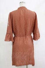 画像3: axes femme / 刺繍イレヘムチュニック M オレンジ H-26-10-15-031-AX-BL-SA-ZH (3)
