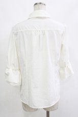 画像3: axes femme POETIQUE / 刺繍入りBIGボータイブラウス M 白 H-26-10-15-034-AX-BL-NS-ZH (3)