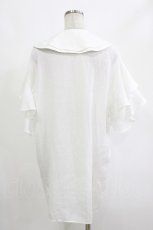 画像3: axes femme / 刺繍チュニックブラウス M 白 H-26-10-15-036-AX-TO-SA-ZH (3)
