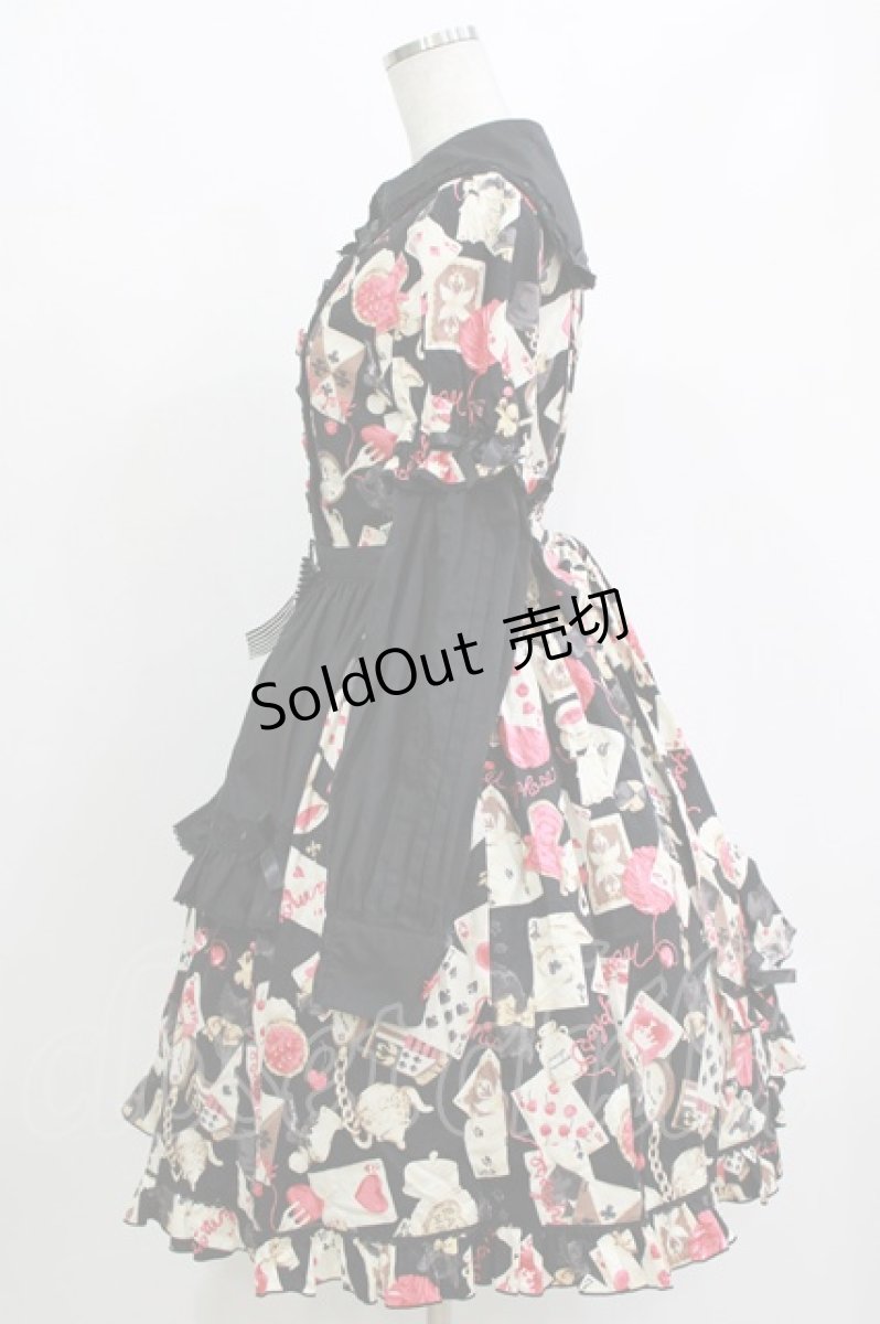 画像2: metamorphose / Wonder Card Aliceワンピース 1 ブラック H-26-10-15-001-ME-OP-YZ-ZH (2)