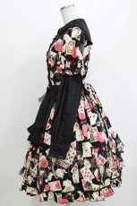 画像2: metamorphose / Wonder Card Aliceワンピース 1 ブラック H-26-10-15-001-ME-OP-YZ-ZH (2)