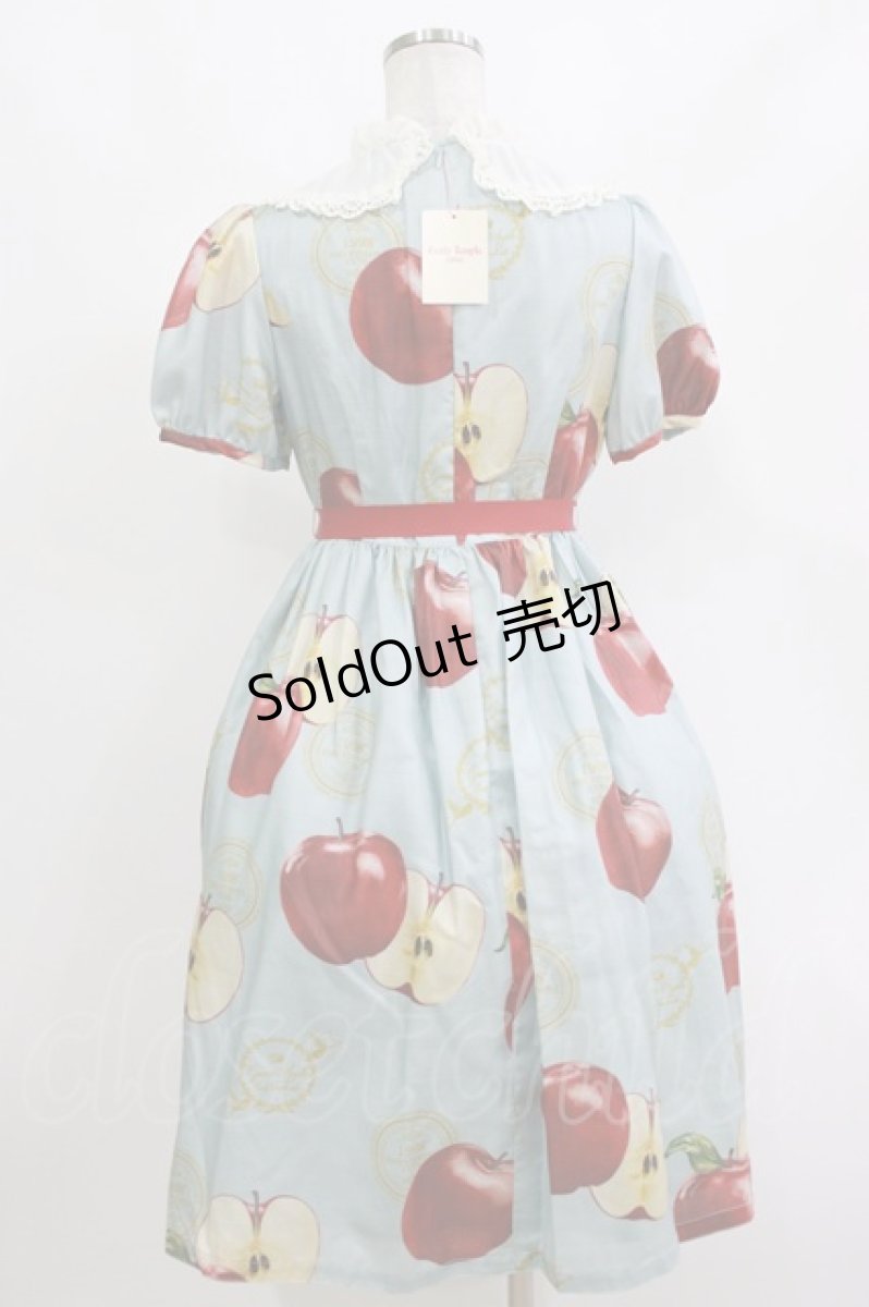 画像3: Emily Temple cute / Apple Stampワンピース M ブルー H-26-10-15-054-ET-OP-NS-ZH (3)