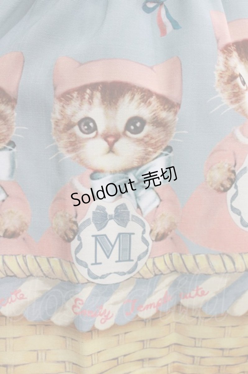 画像4: Emily Temple cute / Hood Kittyノースリーブワンピース M サックス H-26-10-15-058-ET-OP-NS-ZH (4)