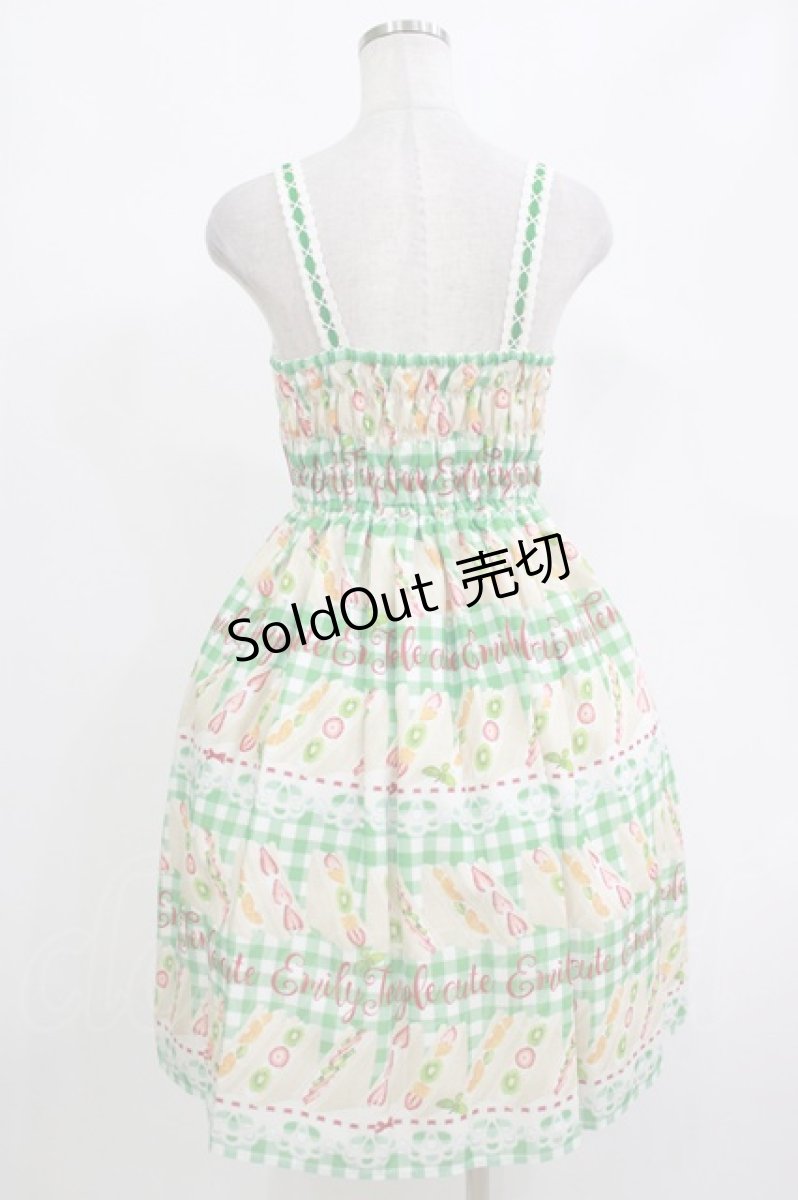 画像3: Emily Temple cute / Fruit Sandwichキャミソールワンピース M グリーン H-26-10-15-061-ET-OP-NS-ZH (3)