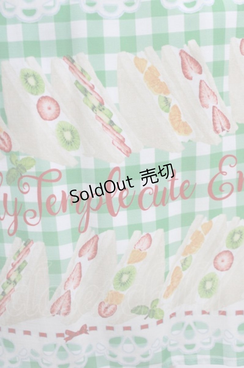 画像4: Emily Temple cute / Fruit Sandwichキャミソールワンピース M グリーン H-26-10-15-061-ET-OP-NS-ZH (4)