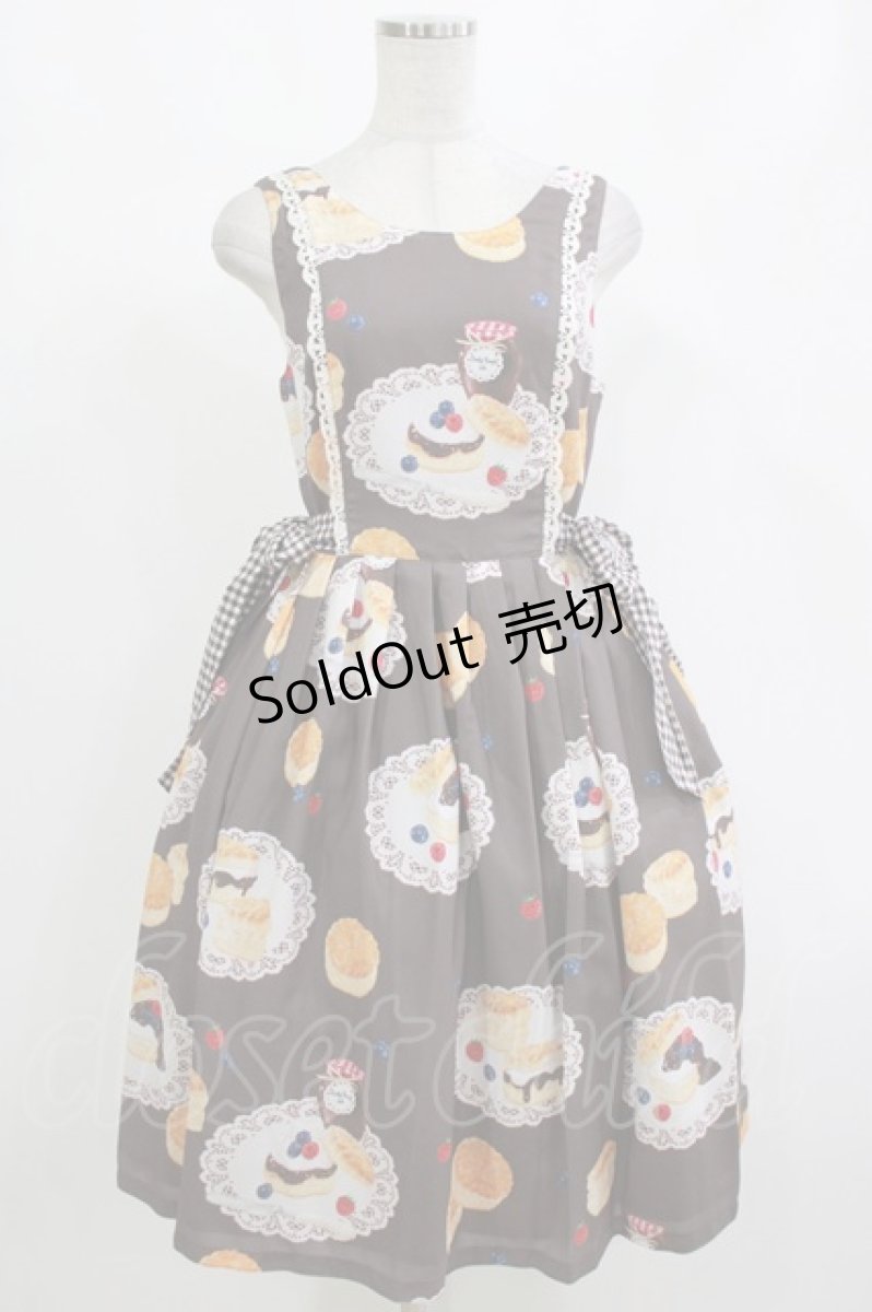 画像1: Emily Temple cute / milk sconeノースリーブワンピース M ブラウン H-26-10-15-063-ET-OP-NS-ZH (1)